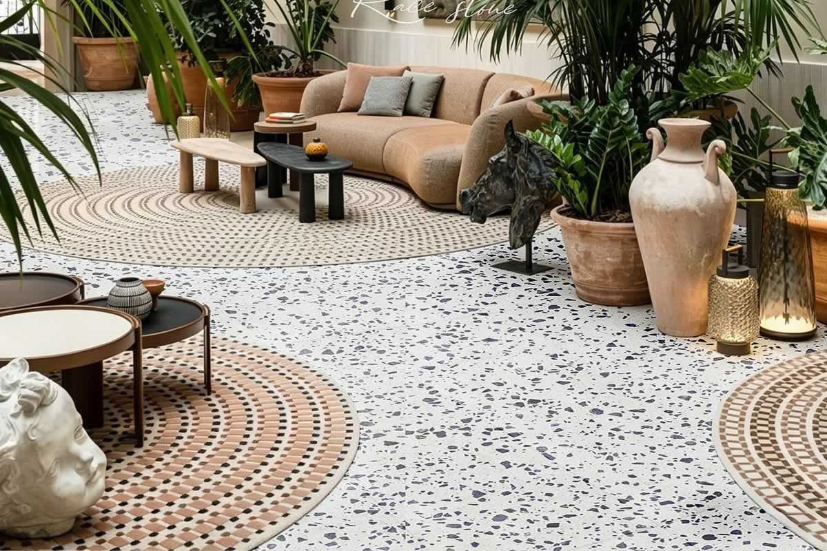 Bolivian Blue Terrazzo